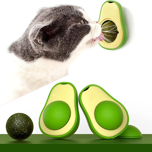 Cute Avocado/Gall Fruit Catnip Toy for Itchy
